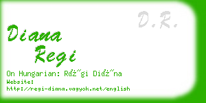 diana regi business card